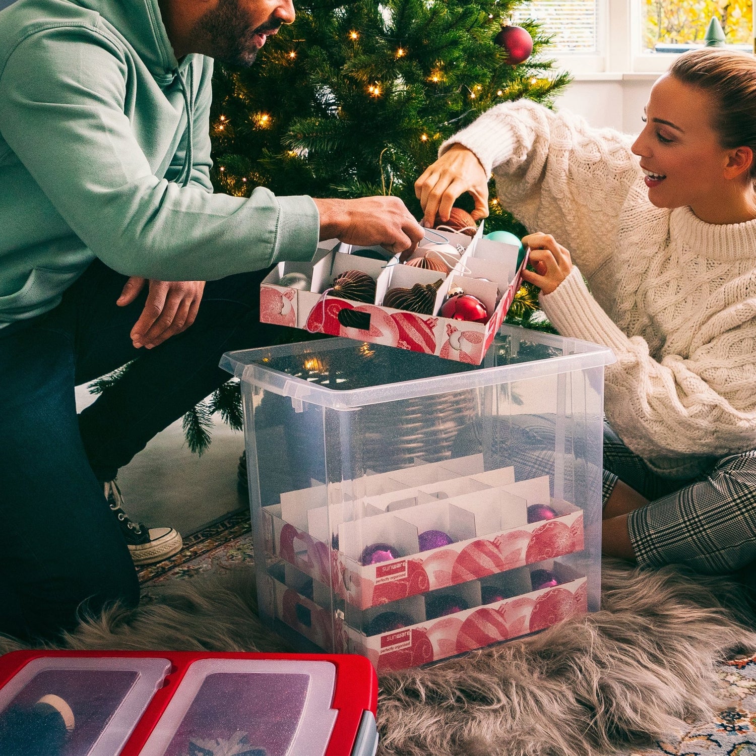 How to store Christmas Decorations - Not A Boring Box APFE