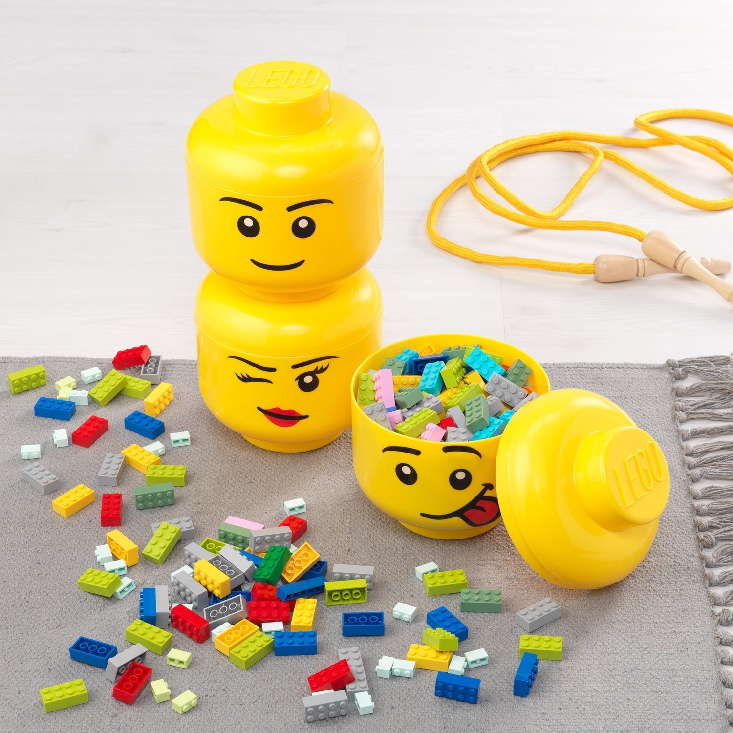 Giant Lego Storage Heads - Not A Boring Box APFE