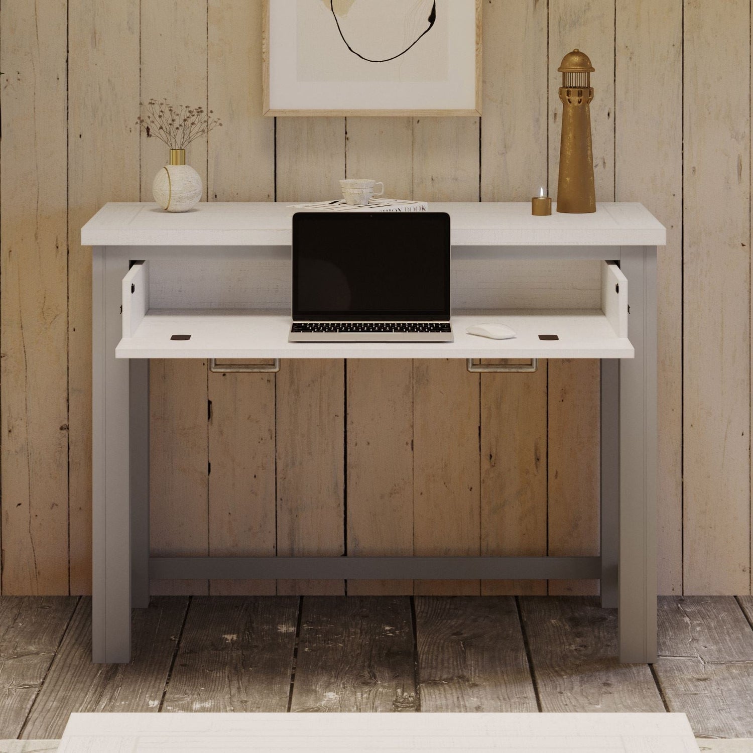 Space Saver Desk - Greystone