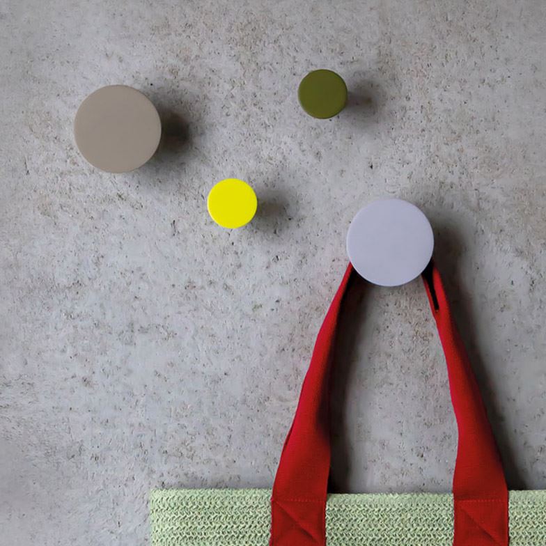 Set of 4 Round Wall Hooks - Not A Boring Box APFE