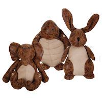 Aged Faux Leather Animal Door Stop - Not A Boring Box