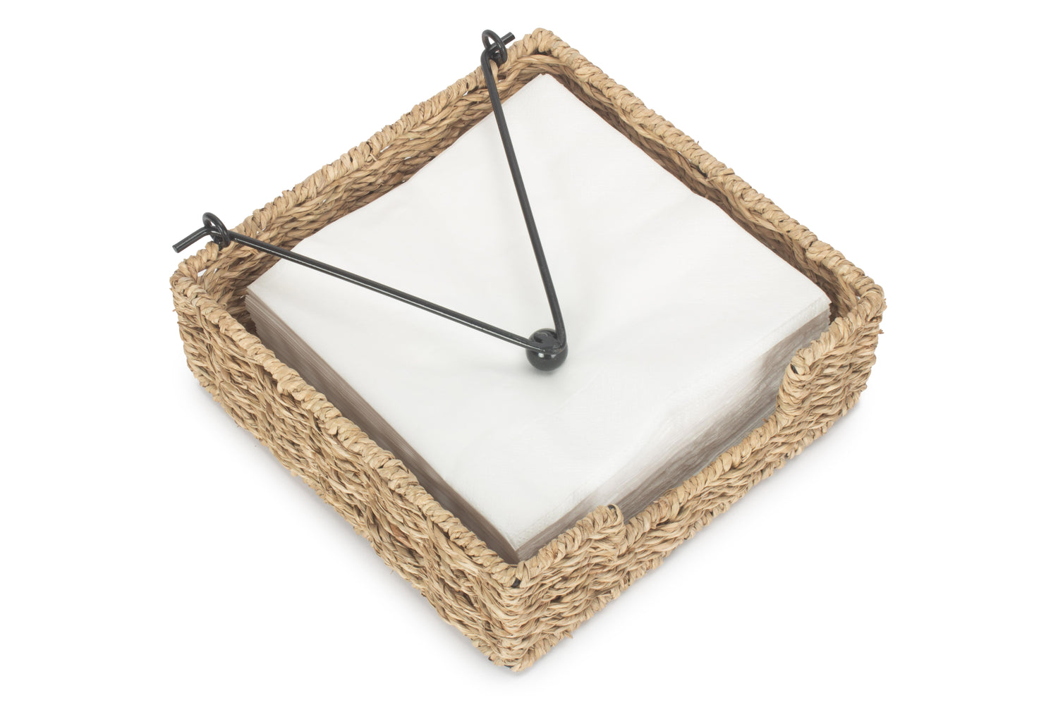 Handmade Seagrass Napkin Holder - Not A Boring Box