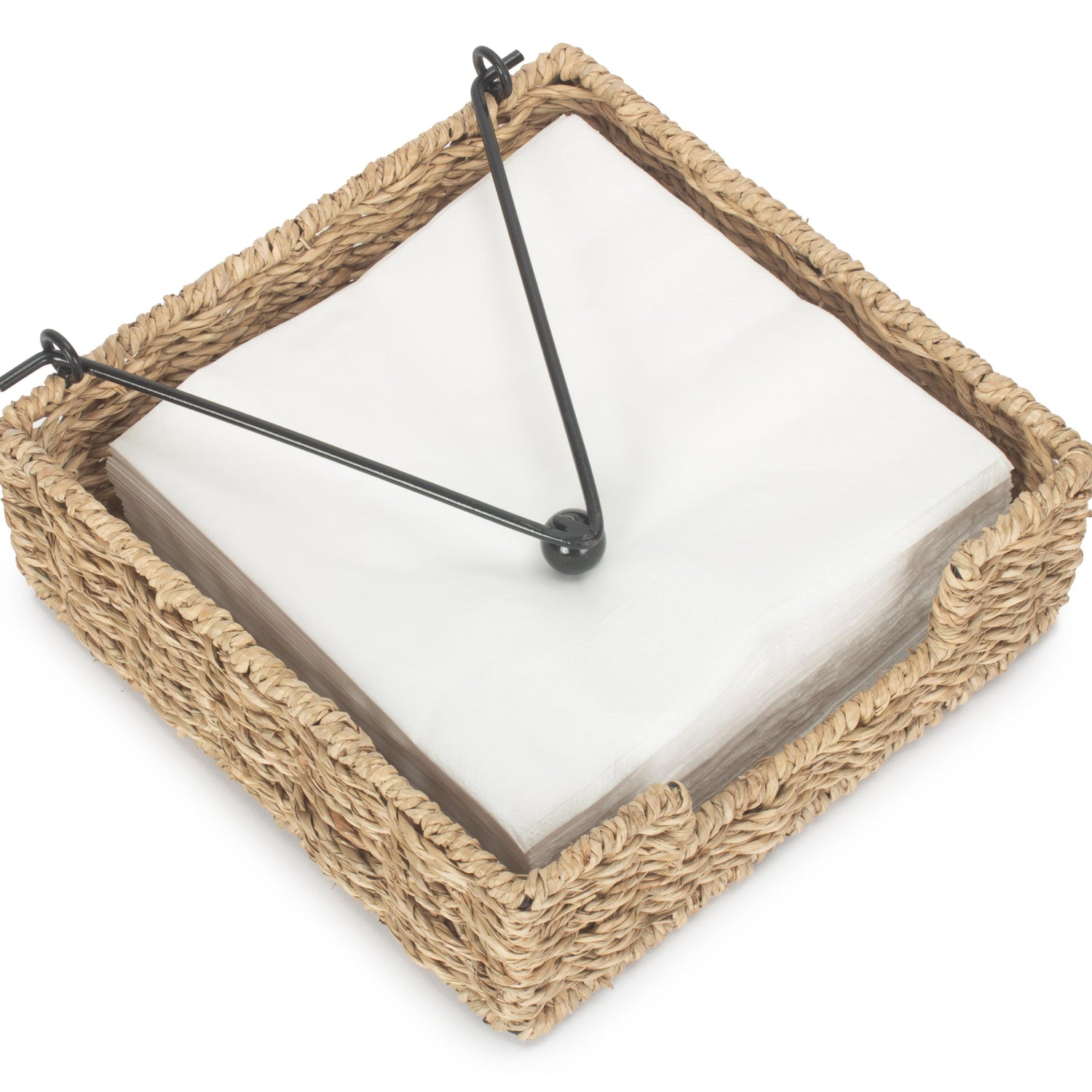 Handmade Seagrass Napkin Holder - Not A Boring Box