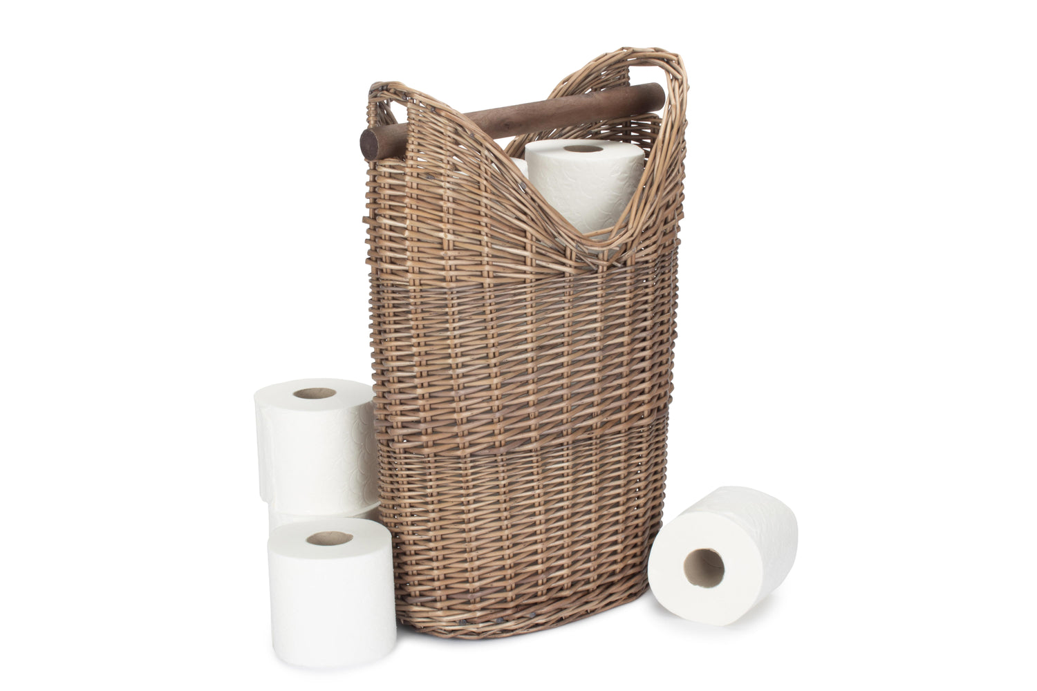Handmade Wicker Toilet Roll Holder