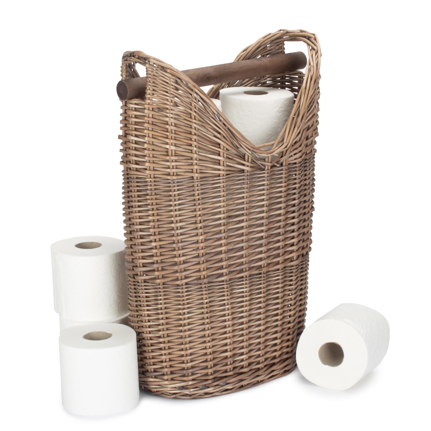 Handmade Wicker Toilet Roll Holder