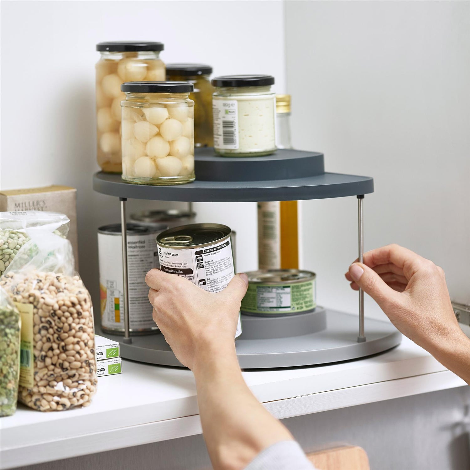 CupboardStore 2 Tier Rotating Organiser - Not A Boring Box APFE