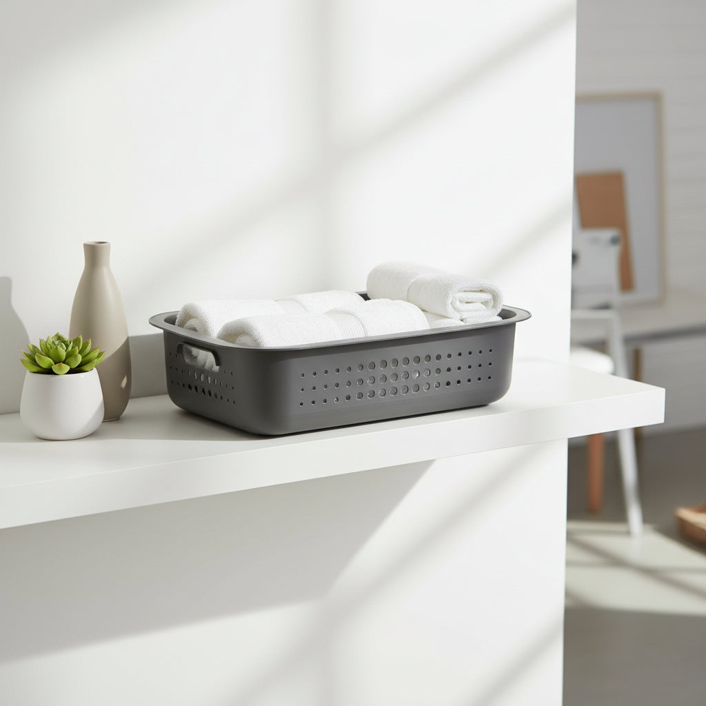 Light Grey Storage Baskets