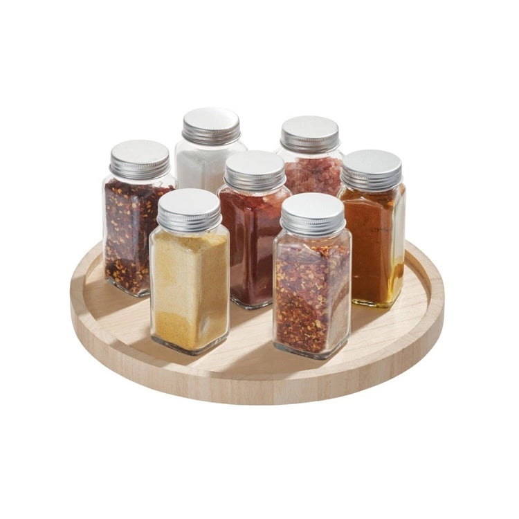 Wooden Rotating Cupboard Organiser