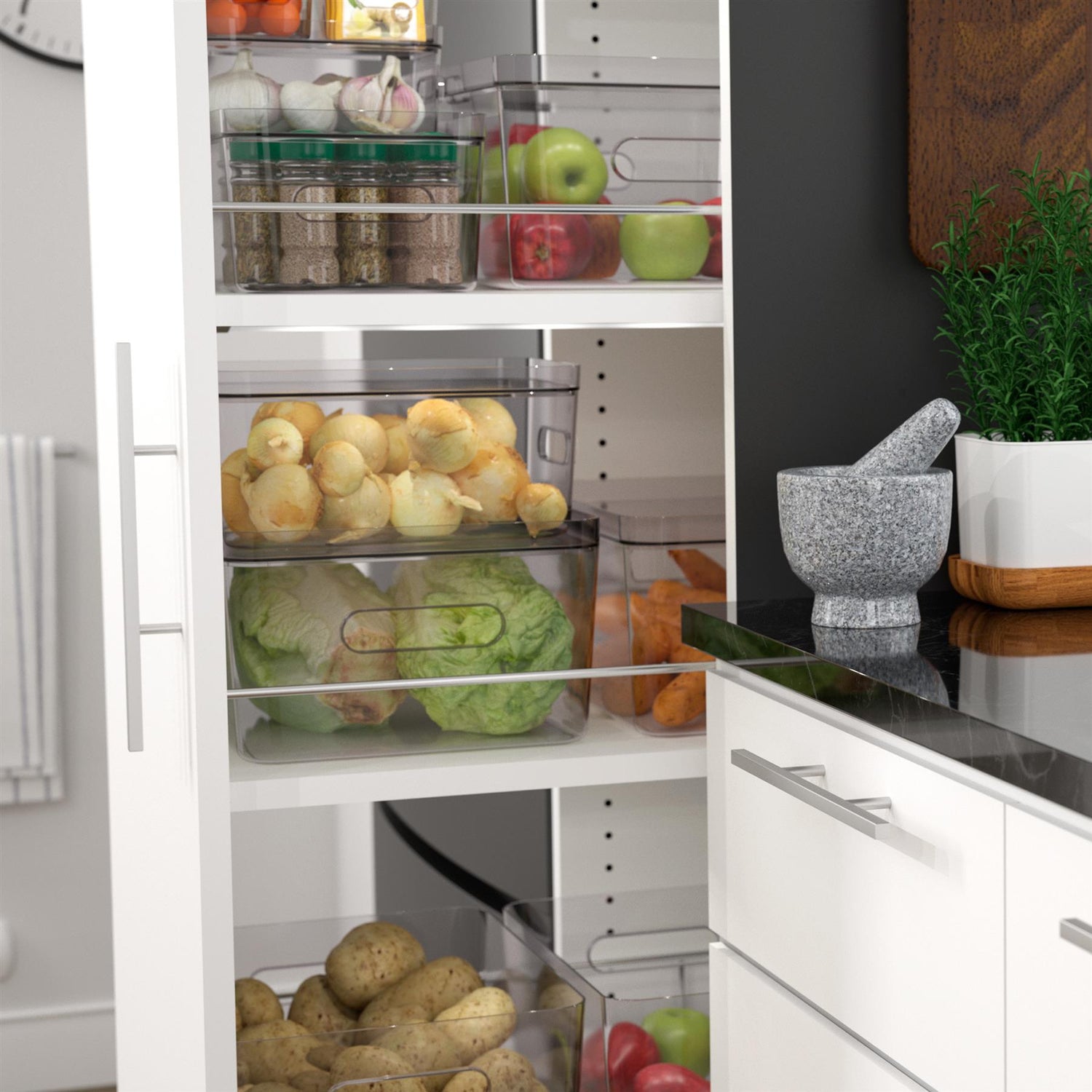 Stacking Lidded Fridge Storage Box - Large - Not A Boring Box APFE