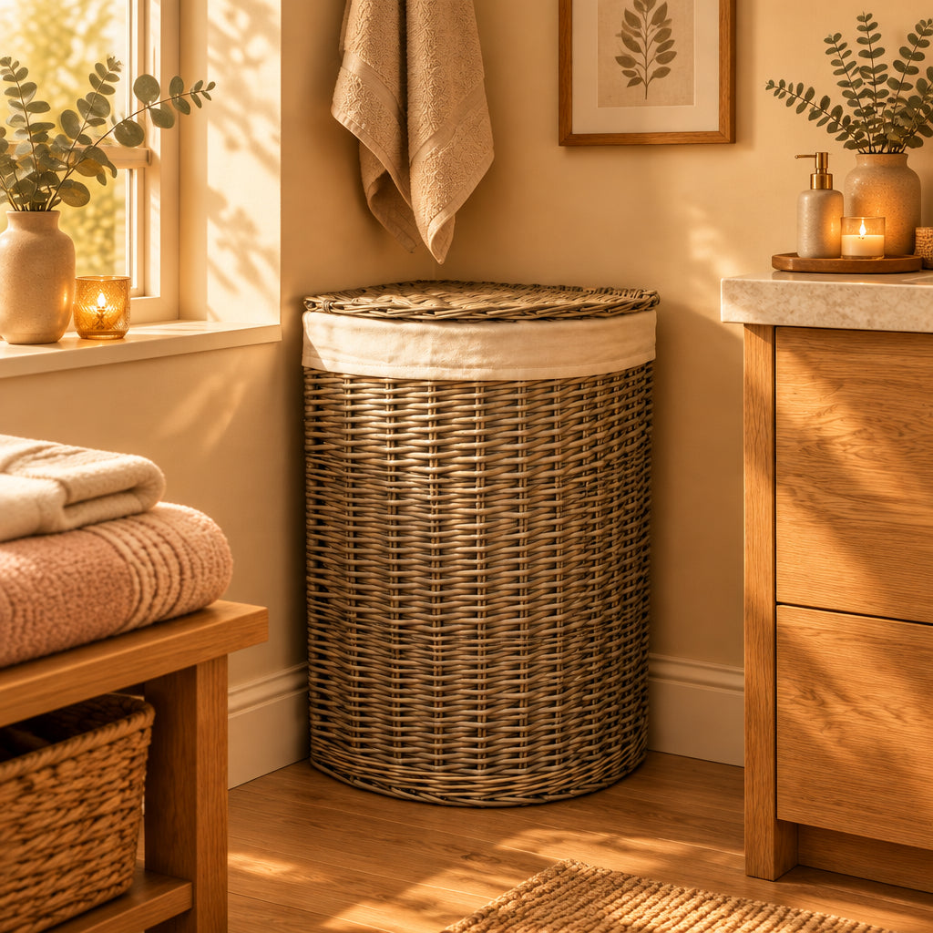 Corner Laundry Basket - Antique Wash - Not A Boring Box
