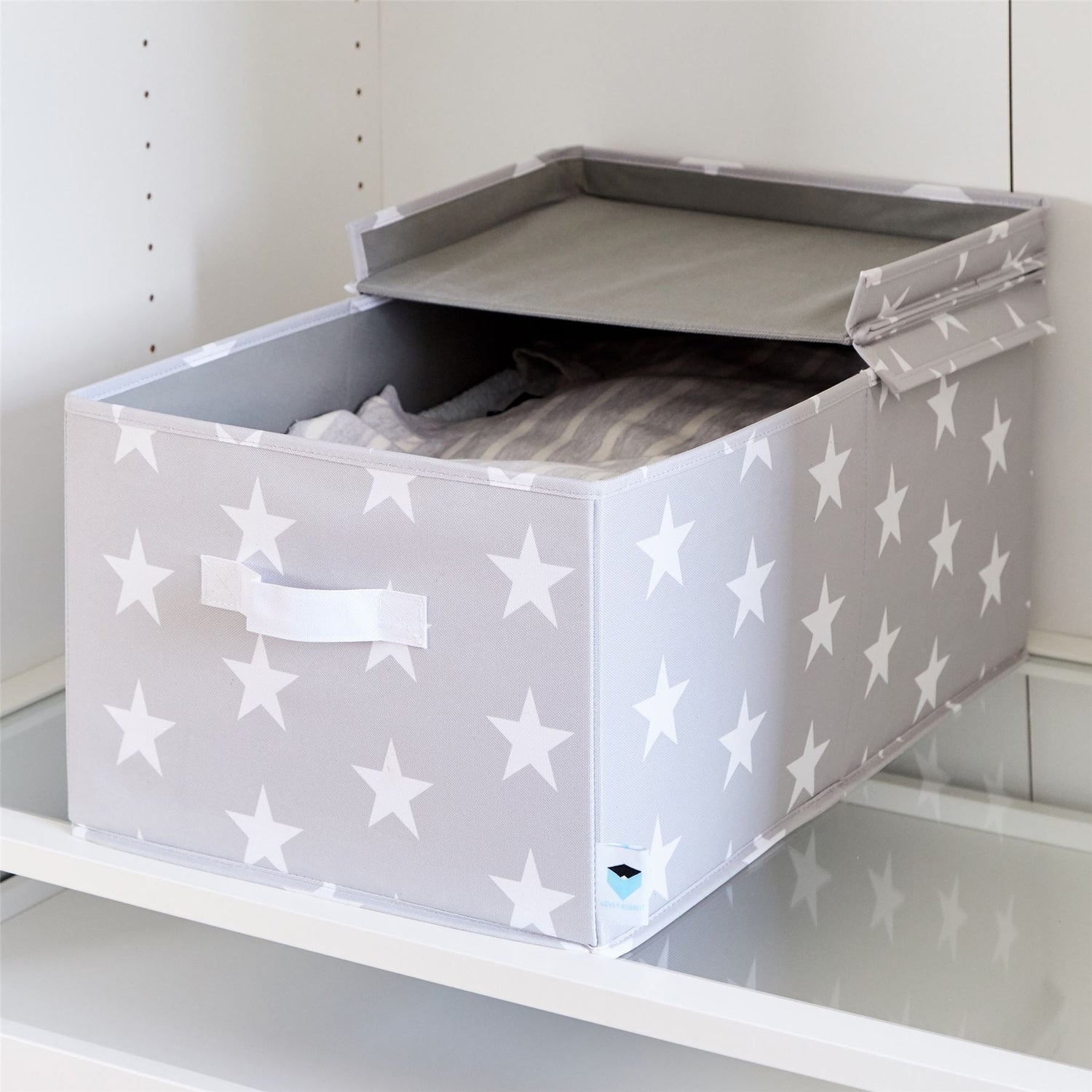 Lidded Star Storage Box With Handle
