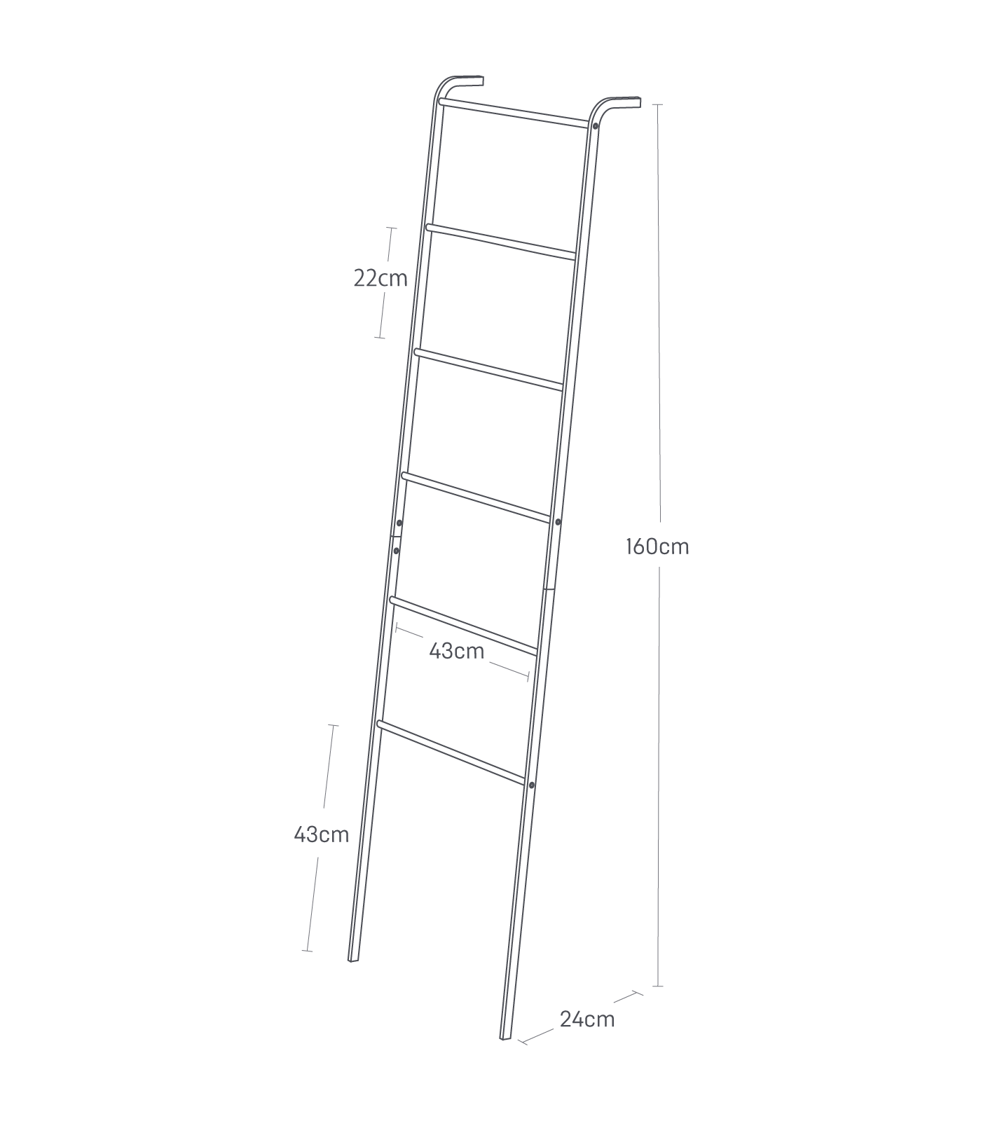 Towel Ladder Rack - Not A Boring Box