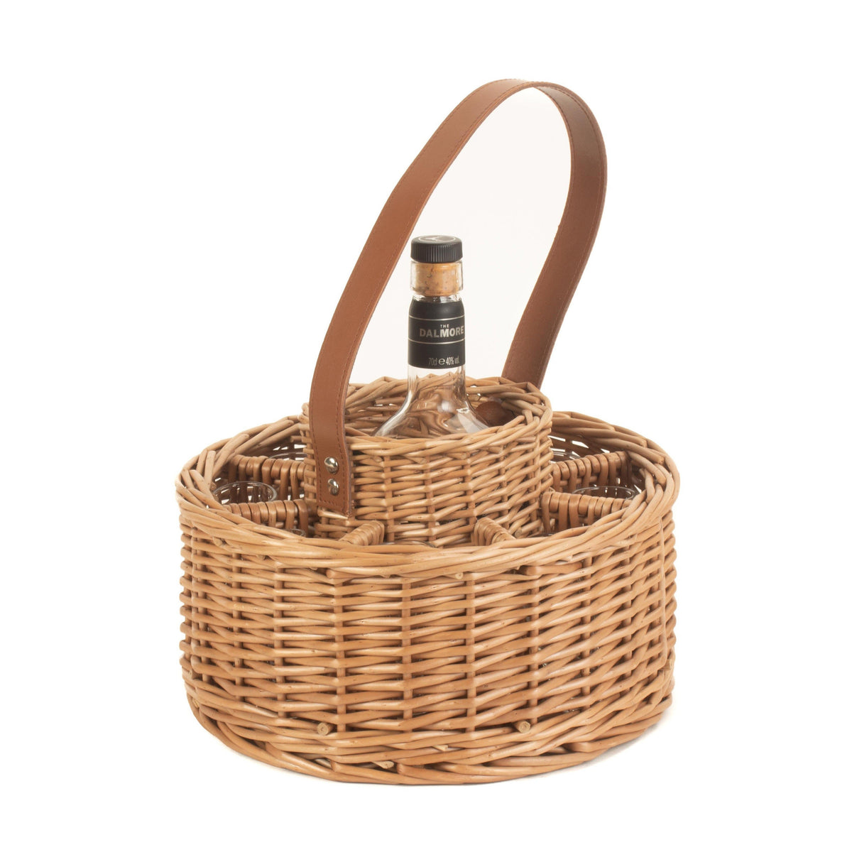 Round Whisky Celebration Carrier with 8 Glasses