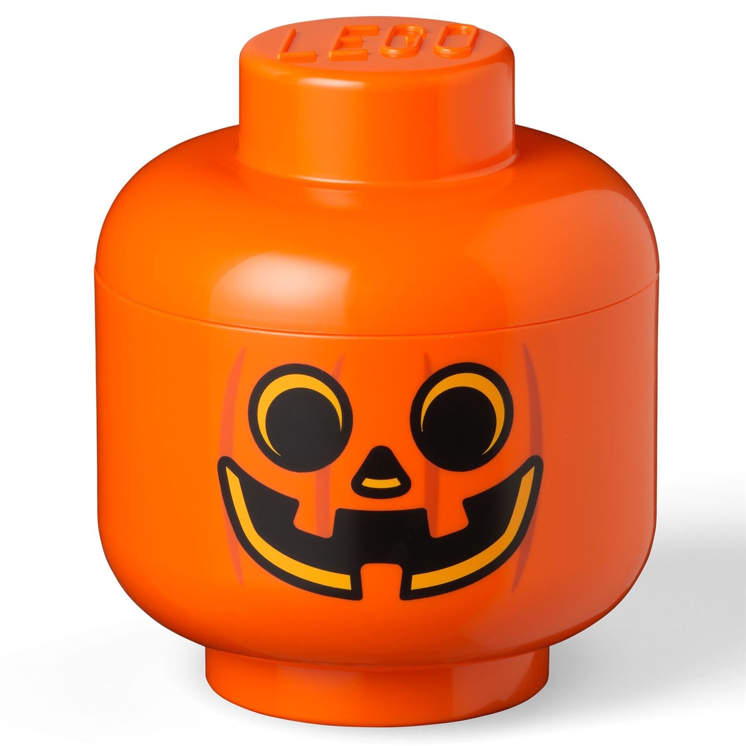 Giant LEGO Storage Head - Small Pumpkin - Not A Boring Box APFE