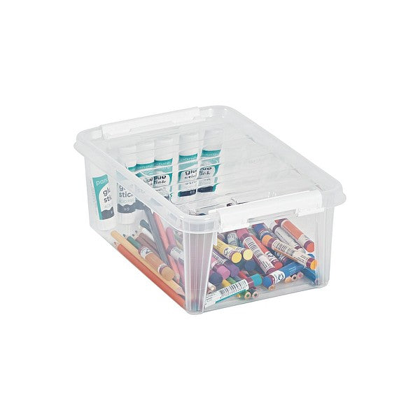 Smartstore Classic 14L Clear Plastic Storage Boxes – Set Of 5 With Lids - Not A Boring Box