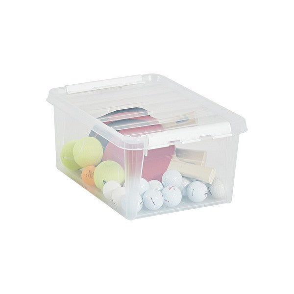 Smartstore Classic 14L Clear Plastic Storage Boxes – Set Of 5 With Lids - Not A Boring Box
