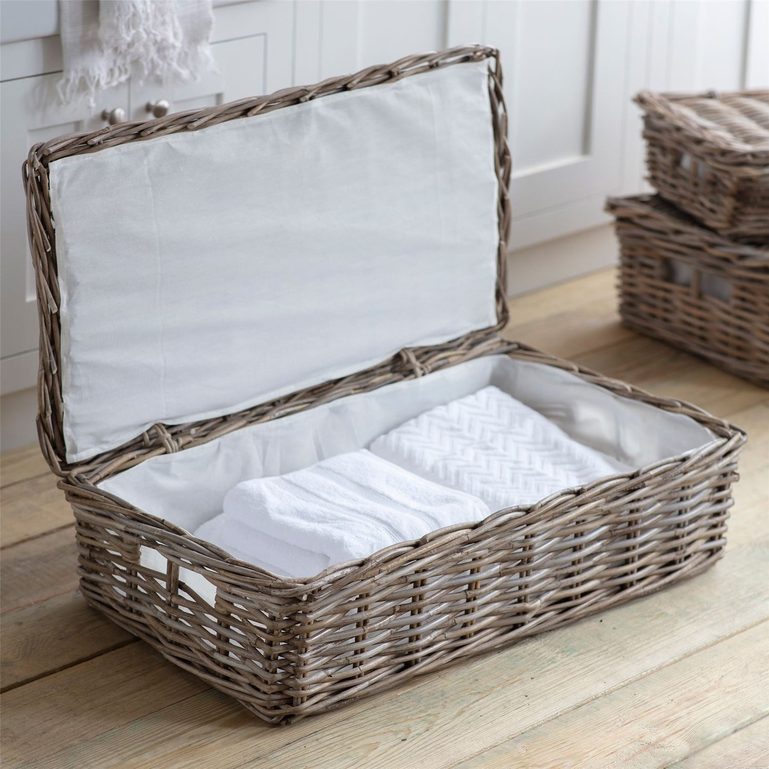 Wicker Underbed Storage Box - Bembridge