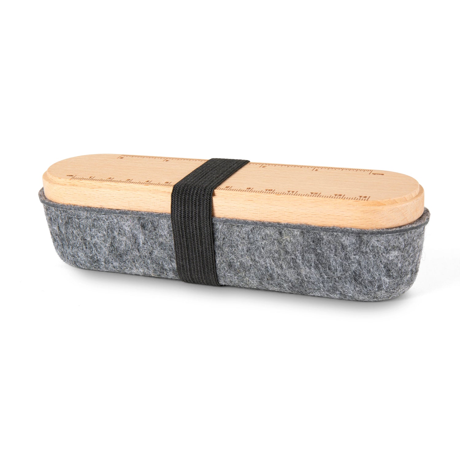 Felt Pencil Case with Phone Stand Lid
