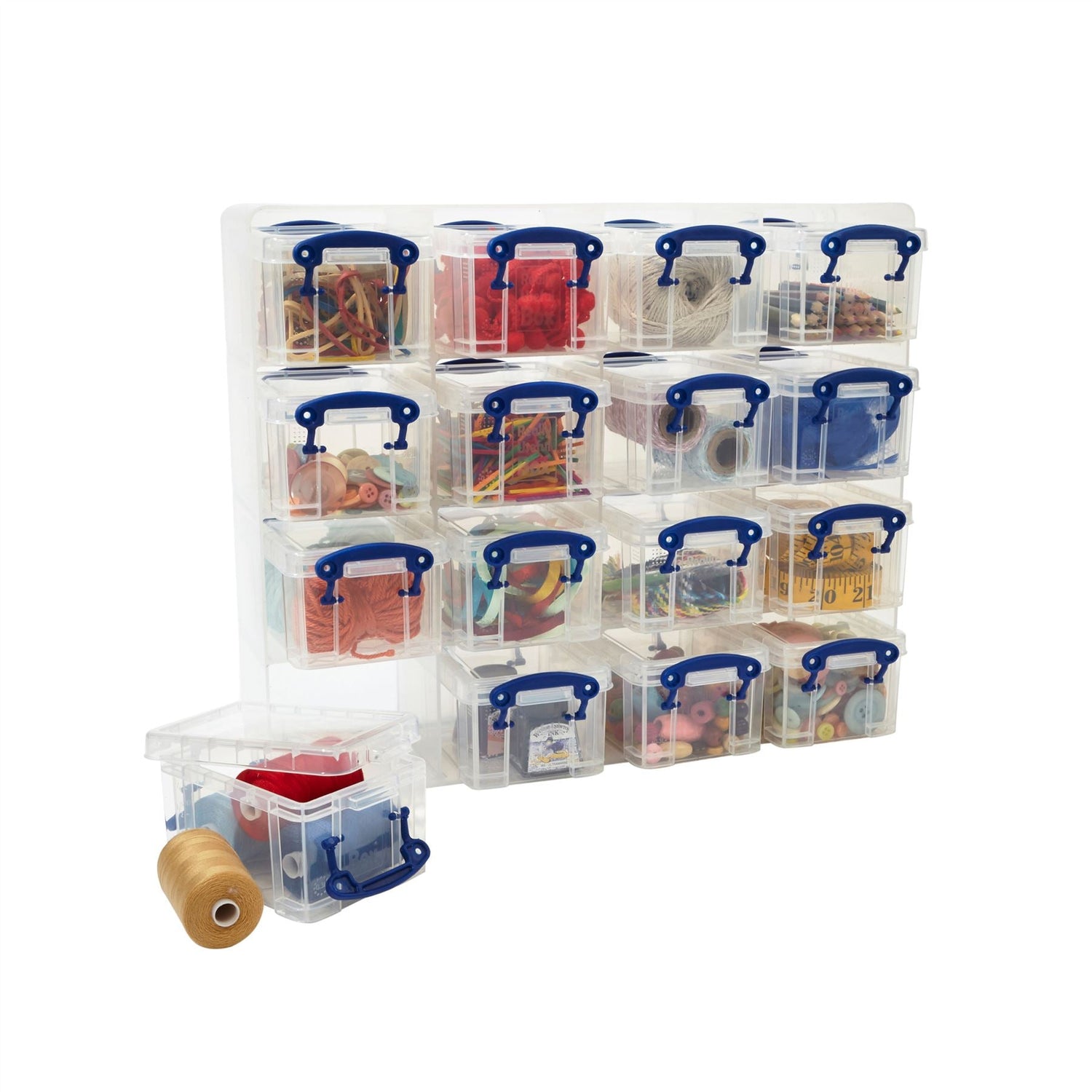 16 x Craft Storage Box Organiser Unit