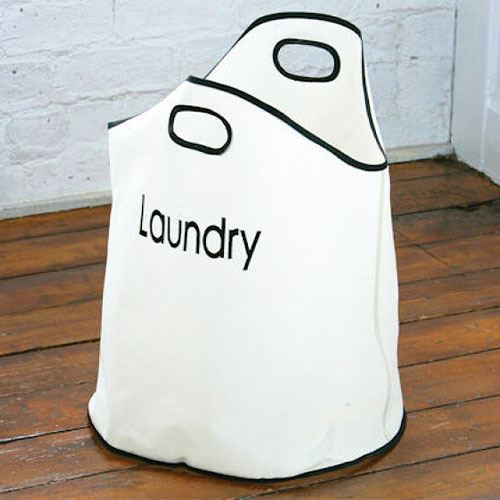 Round Canvas Laundry Bag