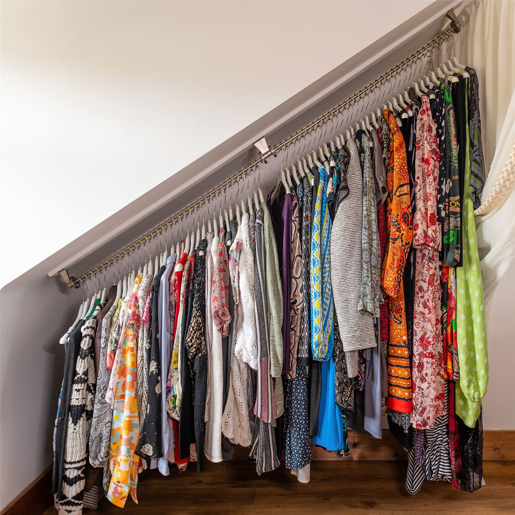 Any Angle Clothes Hanging Rail Zebedee 90cm