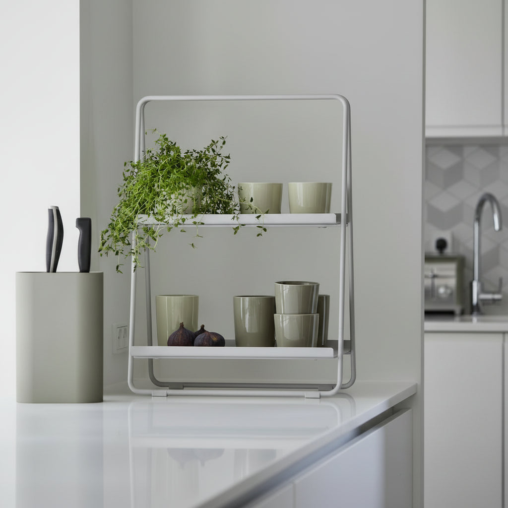 Scaffale VISANO Metallo 59 cm 30 cm Grigio Scaffale VISANO Metallo 59 cm 30 cm Grigio