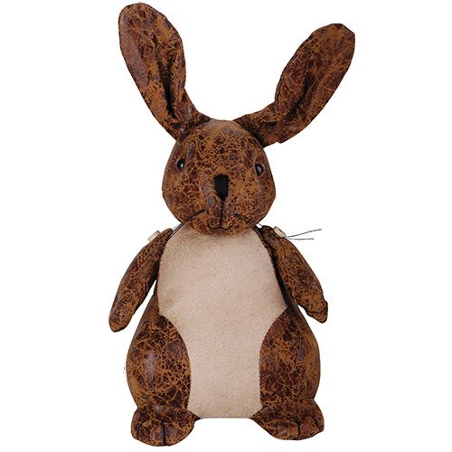 Aged Faux Leather Animal Door Stop - Not A Boring Box