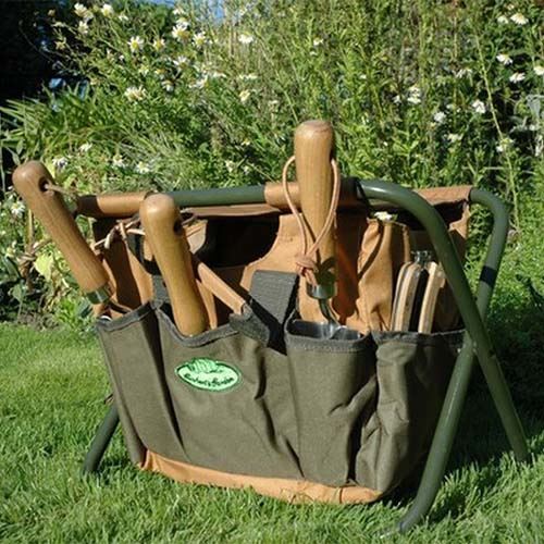 Folding Garden Tool Store & Stool