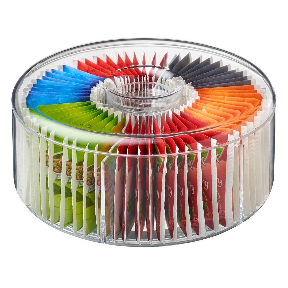 Tea Bag Storage Box - Round