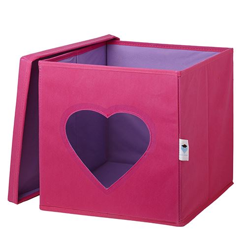 Lidded Toy Storage Cube With Window - Not A Boring Box