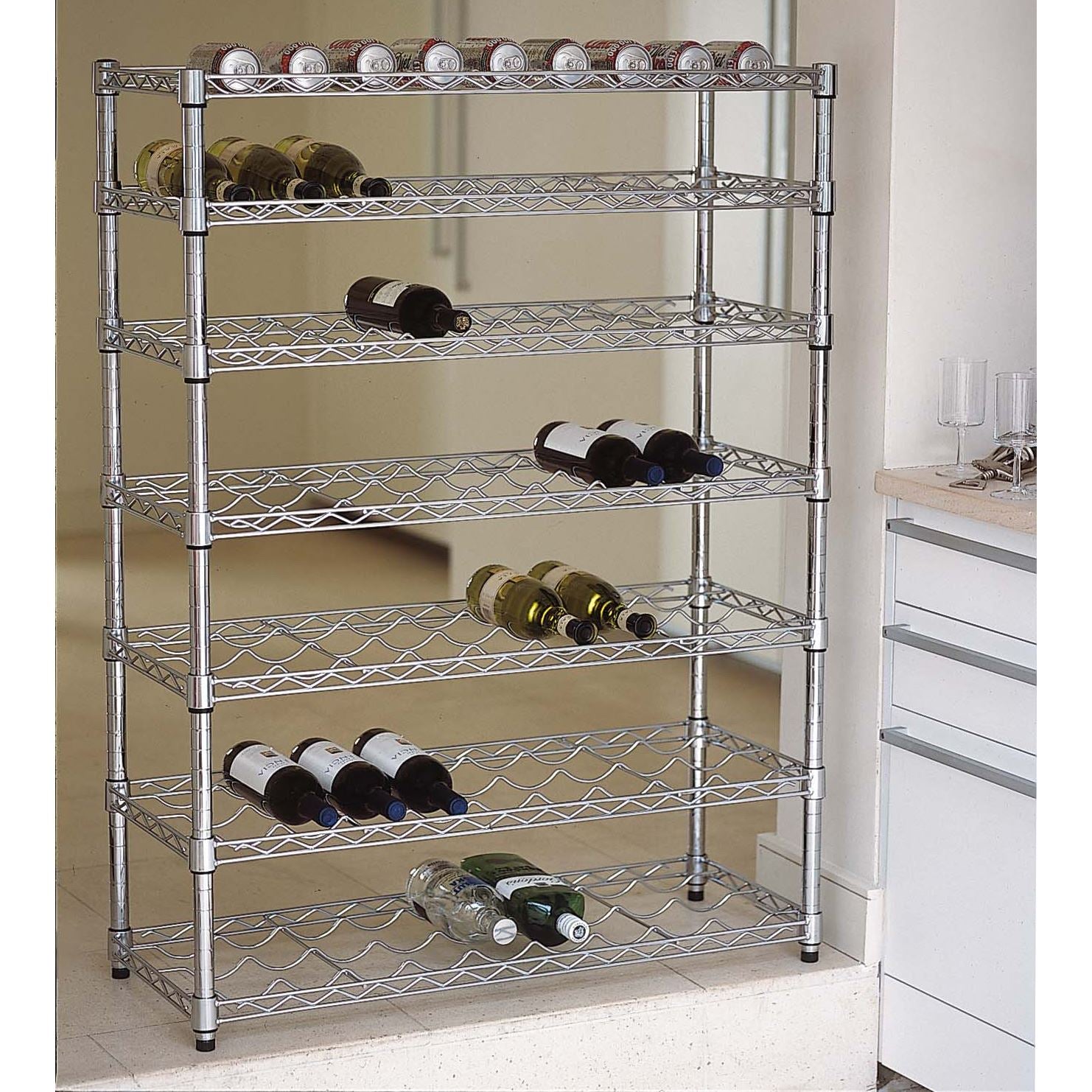 Olympic Shelving Unit - Wine Rack - Not A Boring Box