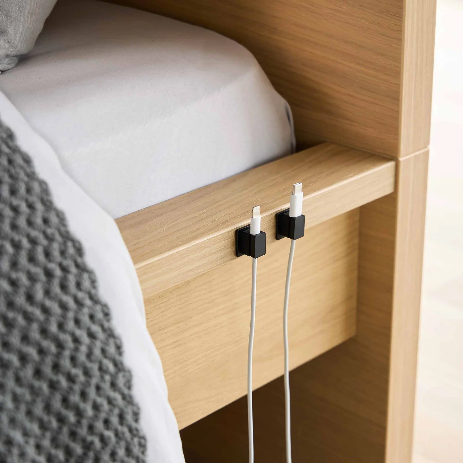 5 x Magnetic Cable Holders With Adhesive Base