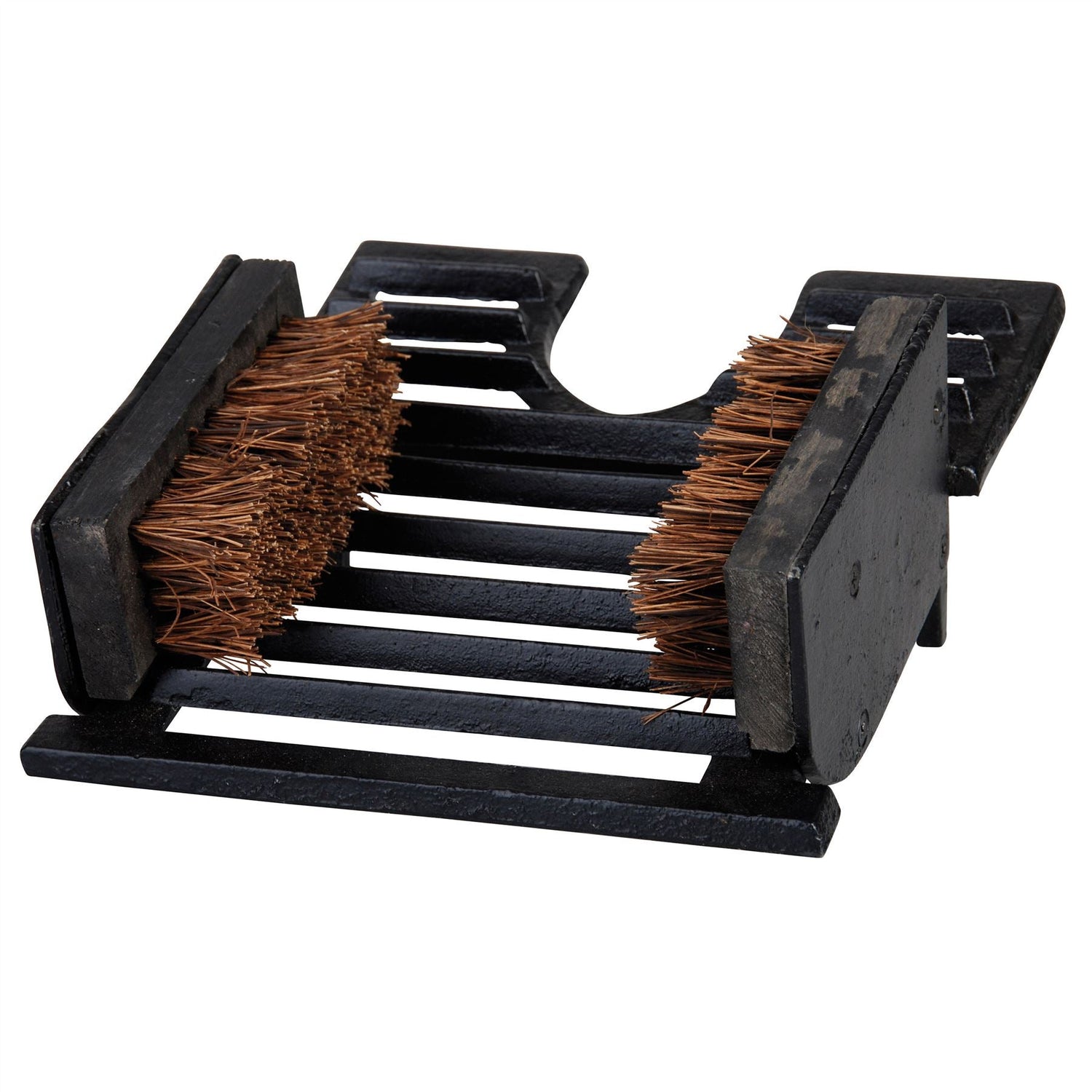 Cast Iron Boot Jack & Brush