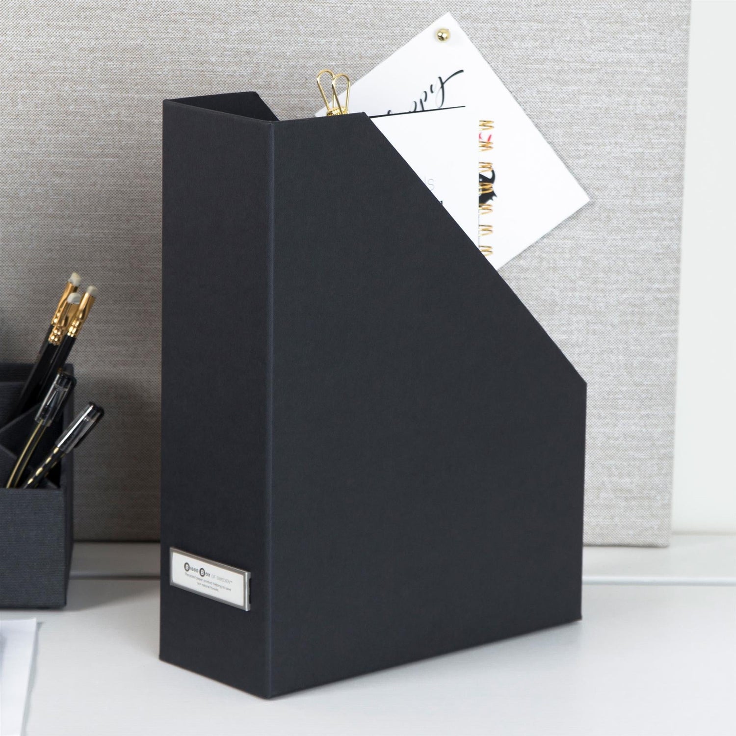 File and Magazine Box with Label Holder - Set of 6 - Not A Boring Box