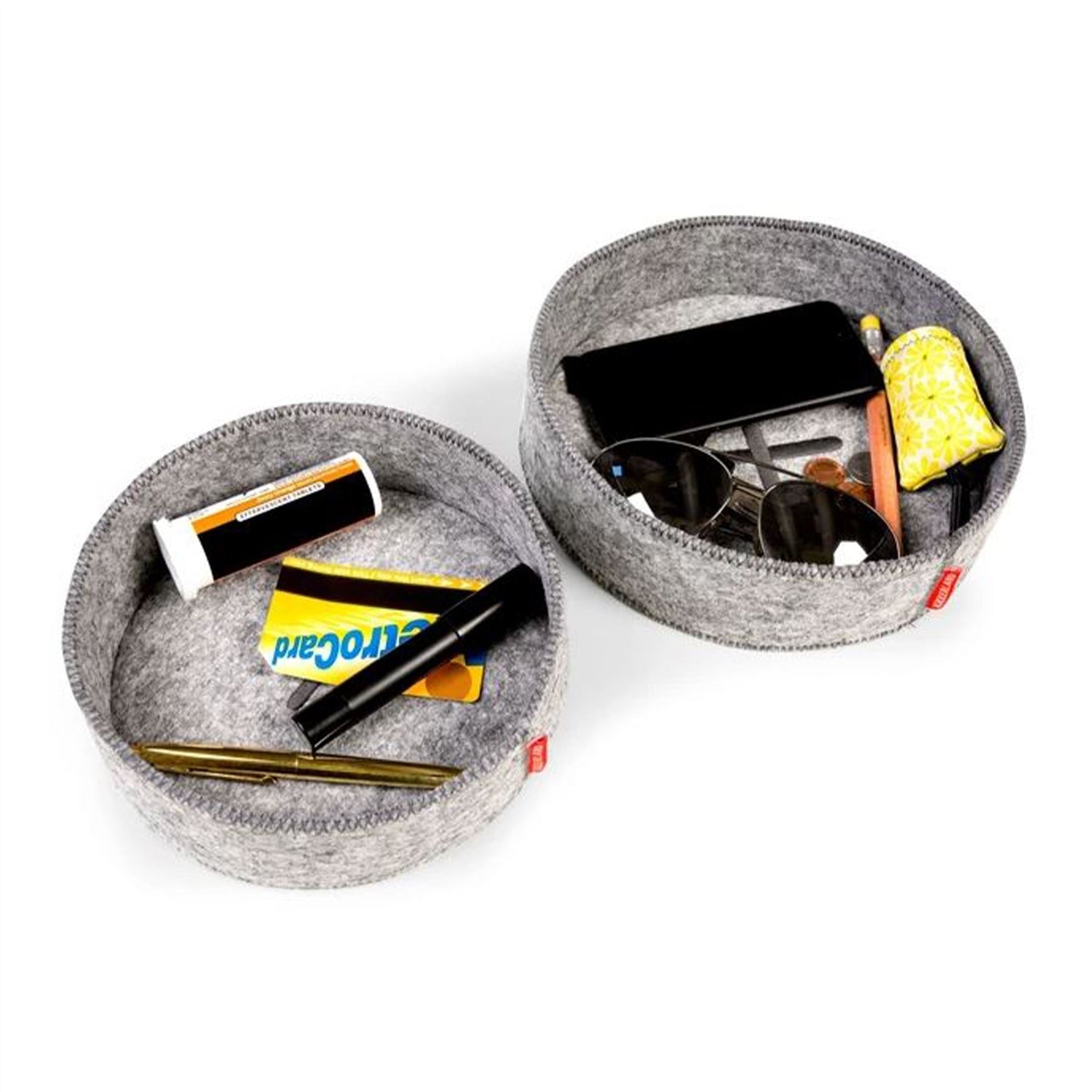Set Of 2 Felt Storage Trays