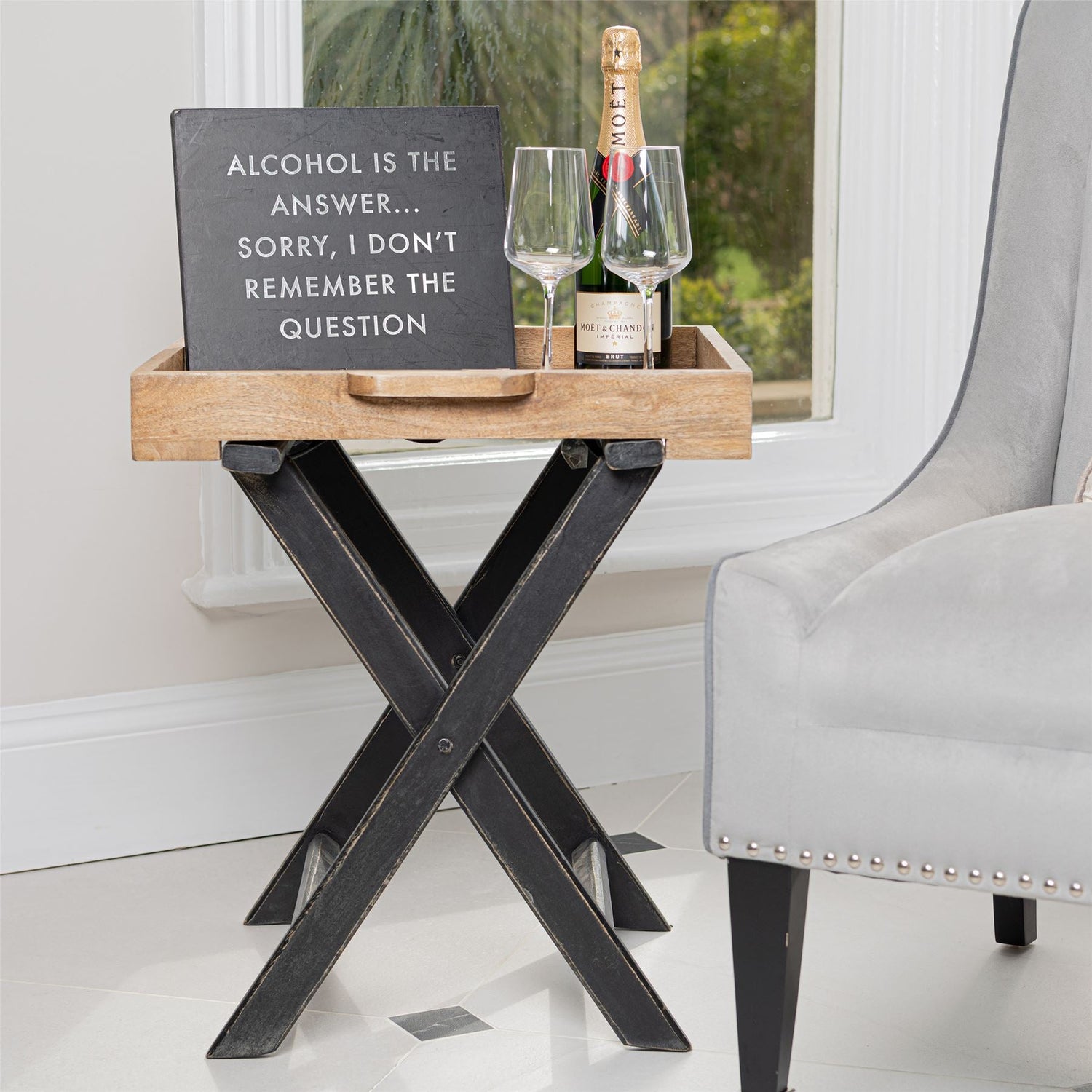 Butler Tray Table - Nordic - Not A Boring Box