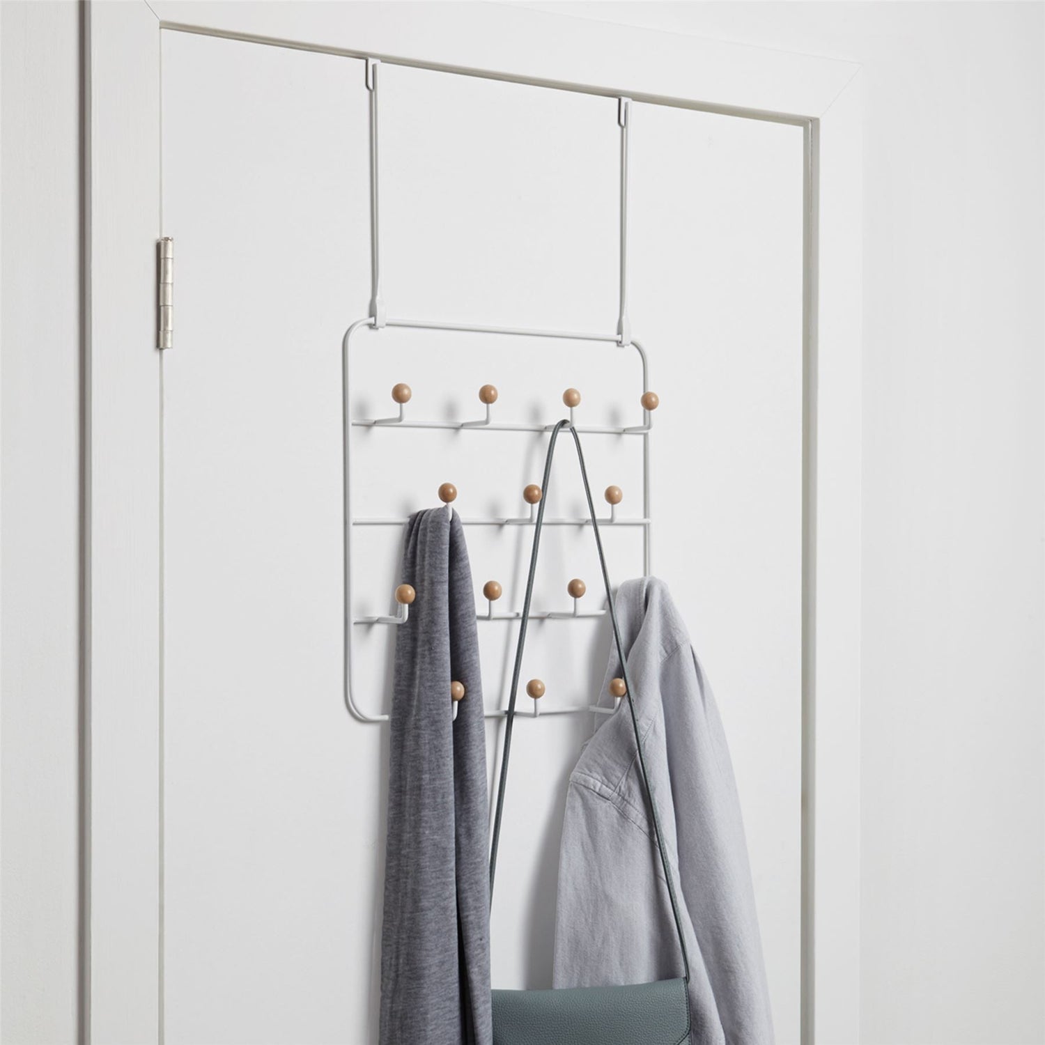 Wall Mounted / Over Door Multi Hook Organiser - Estique