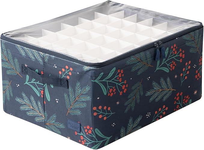 Christmas 72 Bauble Storage Box With Dividers