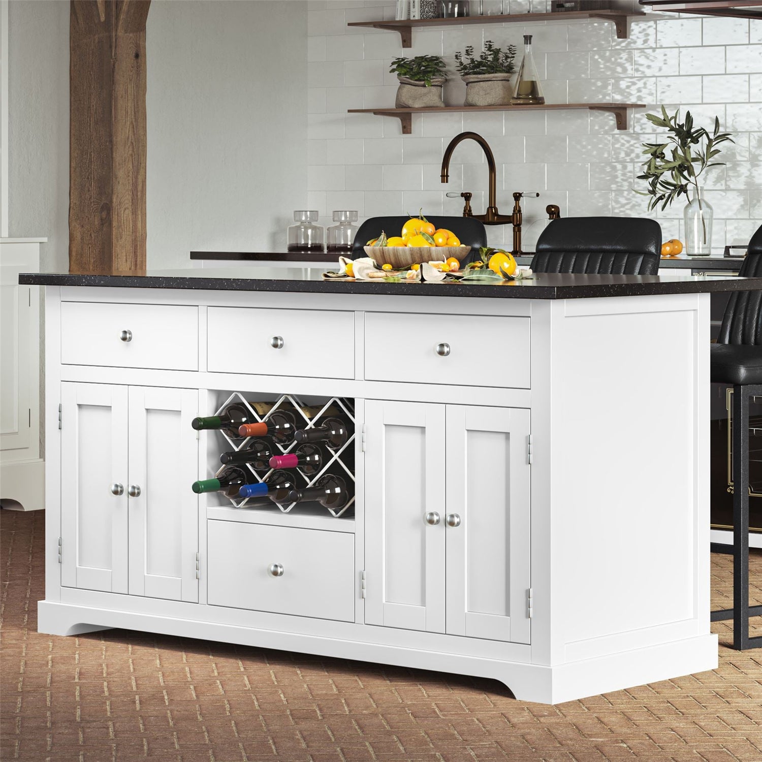 Kitchen Island - White