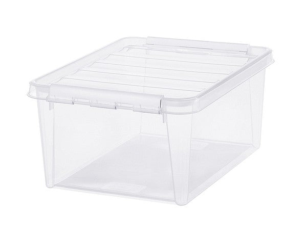 Smartstore 14L Clear Plastic Storage Box With Clip Lid