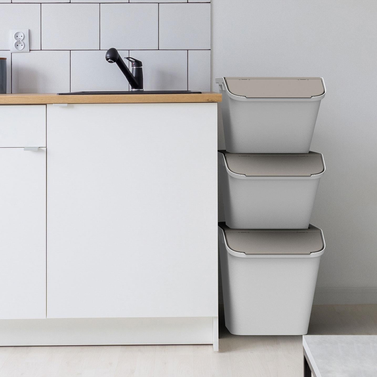 Smartstore Collect Stacking Lidded 37L Recycle Bin - Medium - Not A Boring Box