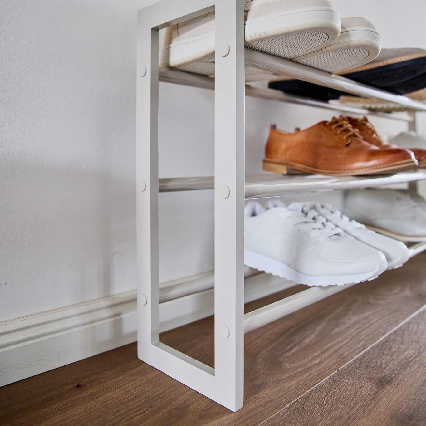 Adjustable Wooden Shoe Rack - Not A Boring Box
