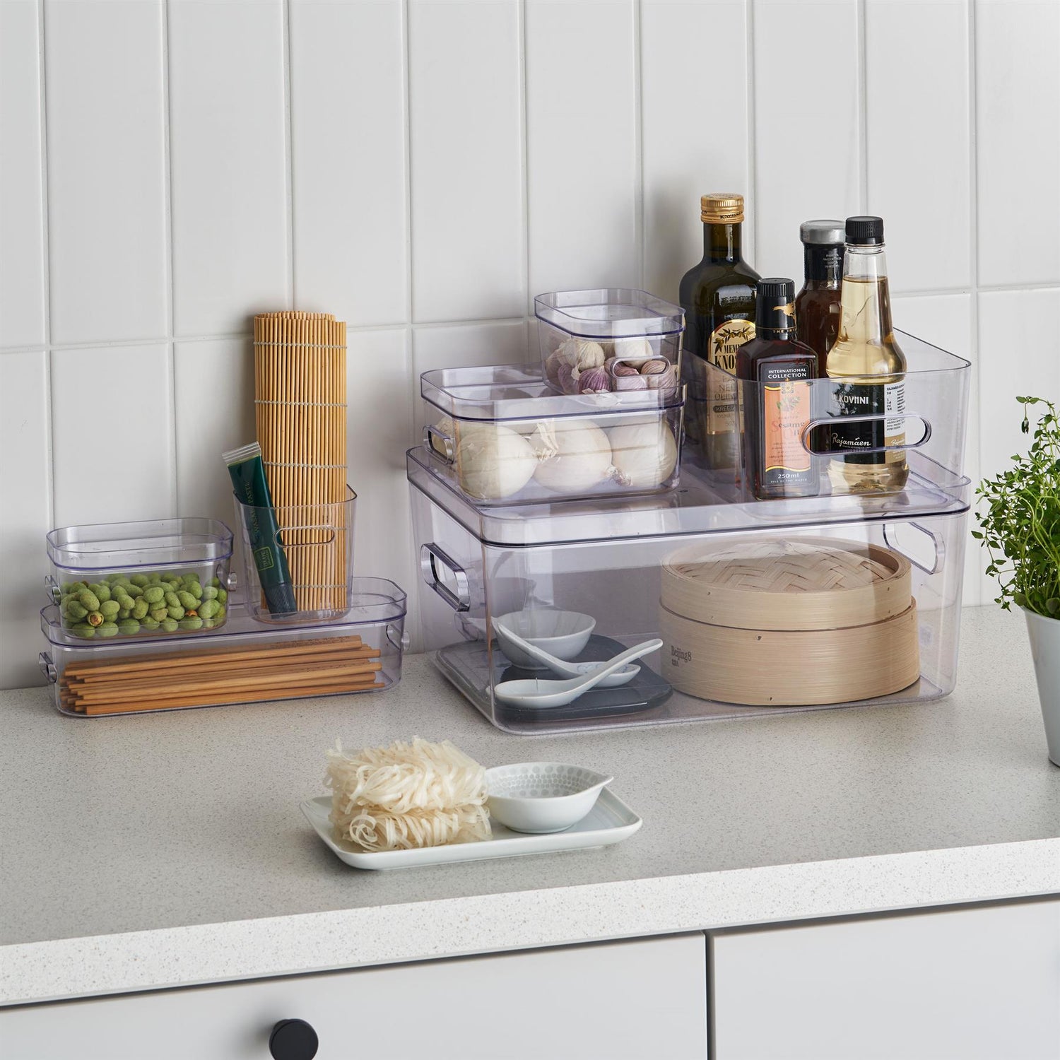 Stacking Lidded Fridge Storage Box - Large - Not A Boring Box APFE