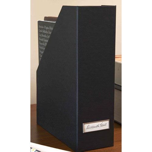 File & Magazine Box With Label Holder - Not A Boring Box