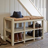 6 Cubby Hallway Storage Bench - 2 Seater - Not A Boring Box