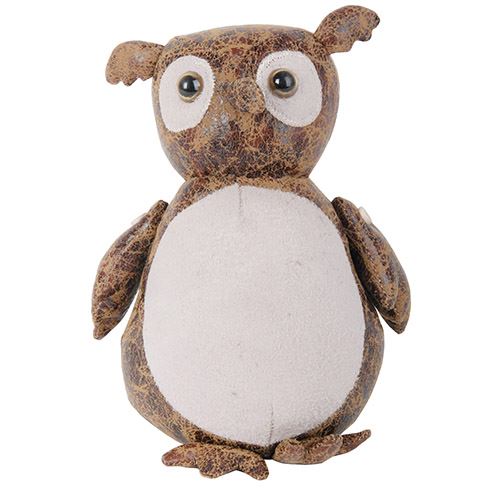 Aged Faux Leather Animal Door Stop - Not A Boring Box