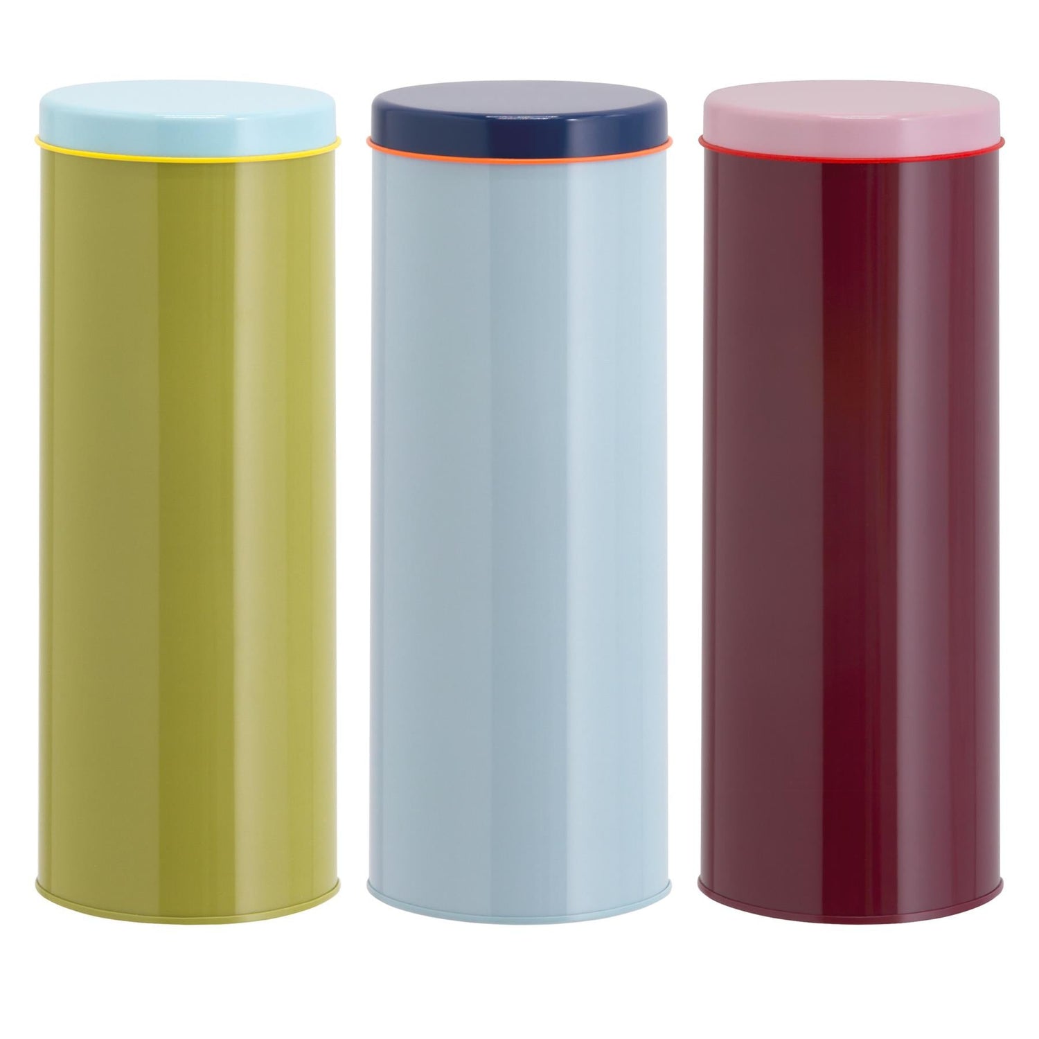 Loni Cylindrical Storage Tins - Set Of 3 - Not A Boring Box