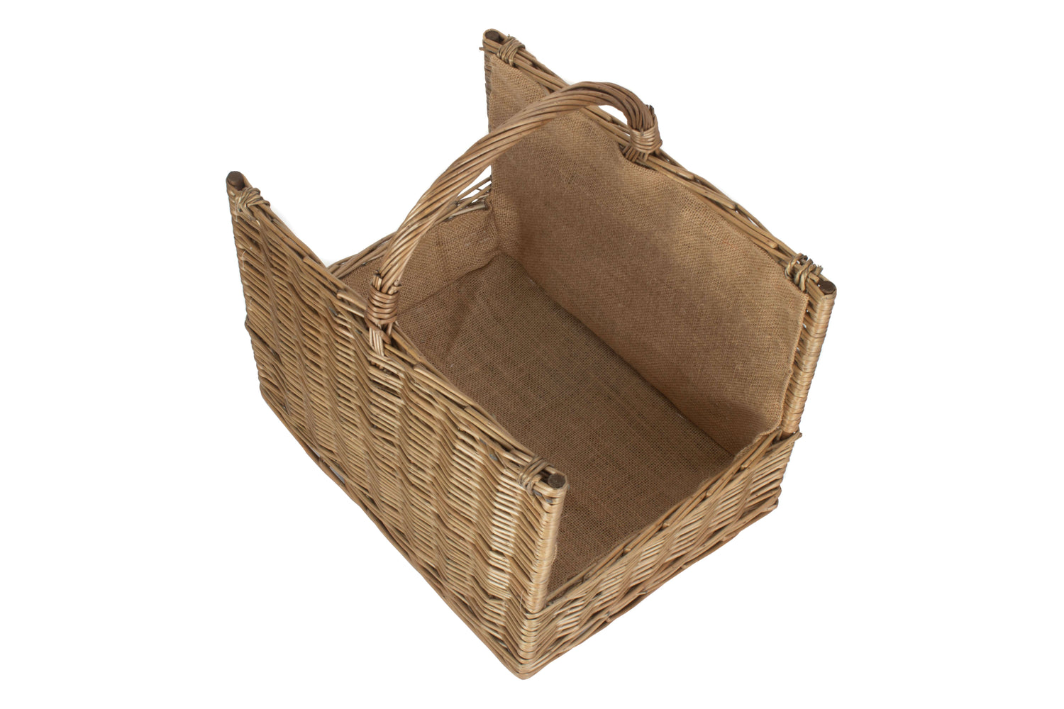 Handmade Contemporary Log Basket With Lining - Not A Boring Box