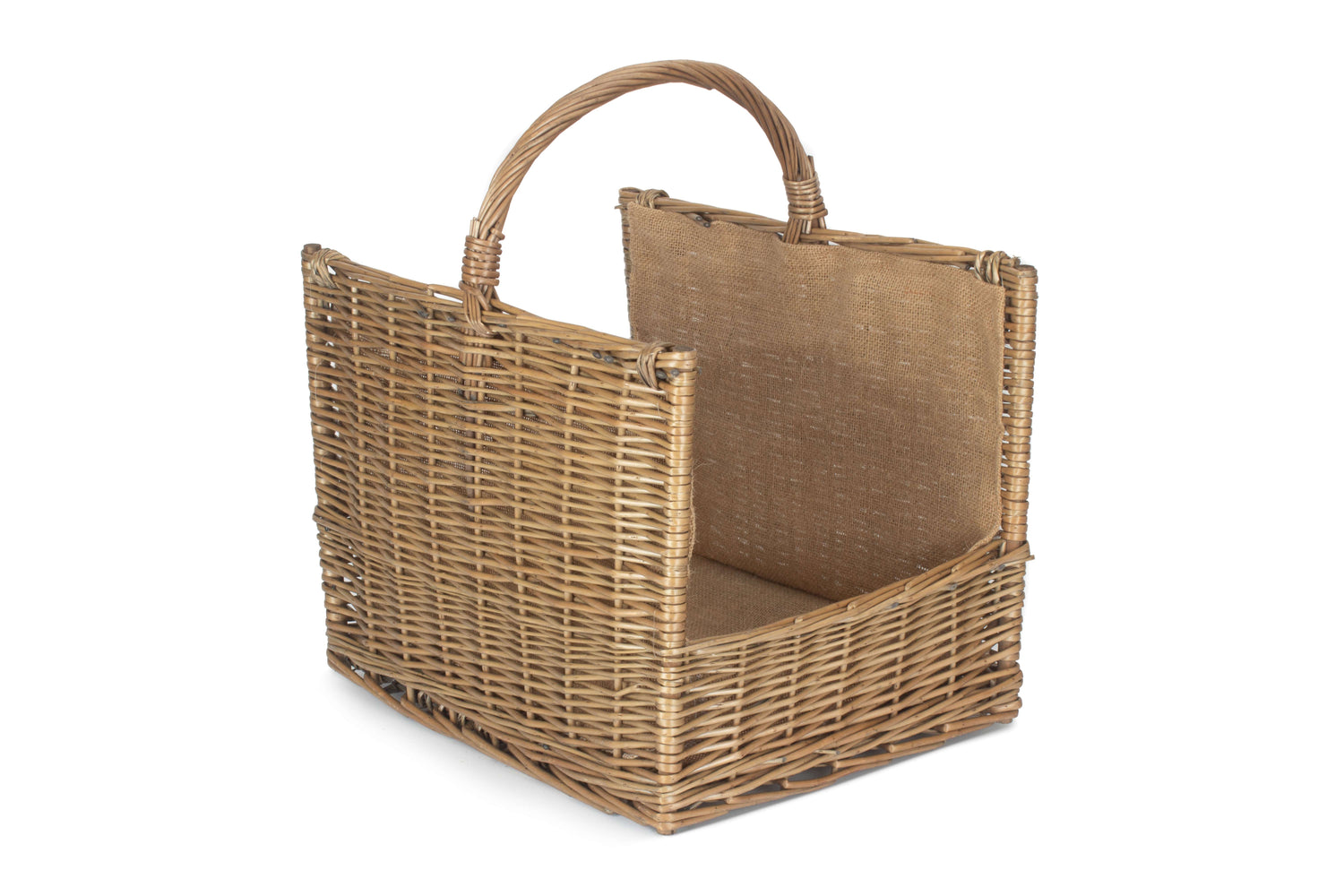 Handmade Contemporary Log Basket With Lining - Not A Boring Box