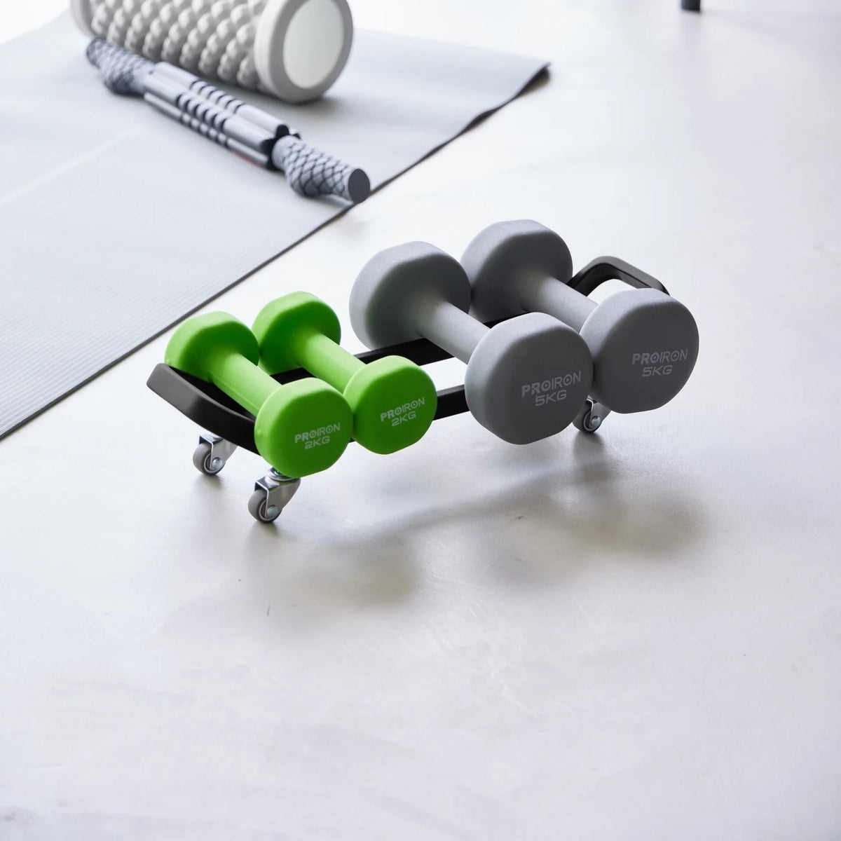 Dumbbell Rack with Casters